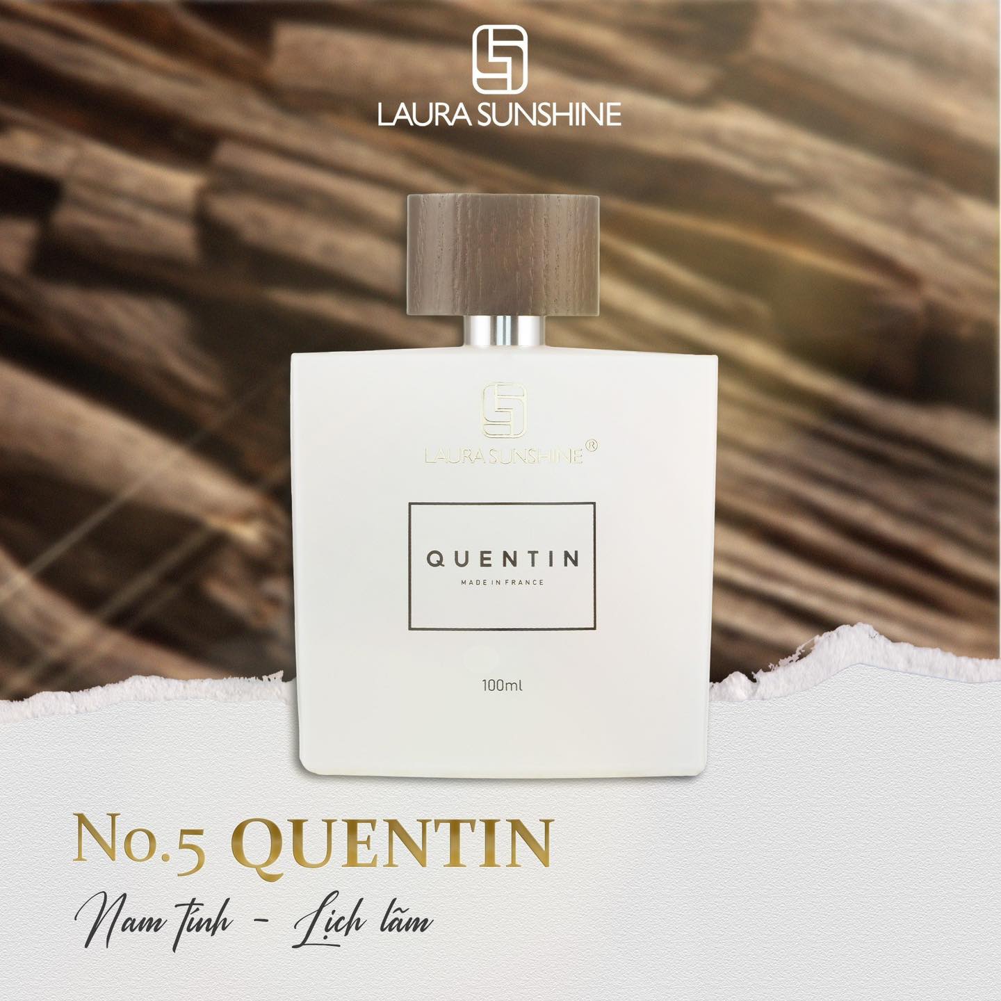 Nước hoa nam Laura Paris No5 Quentin Nhật Kim Anh 100ml - Nam Tính, Lịch Lãm