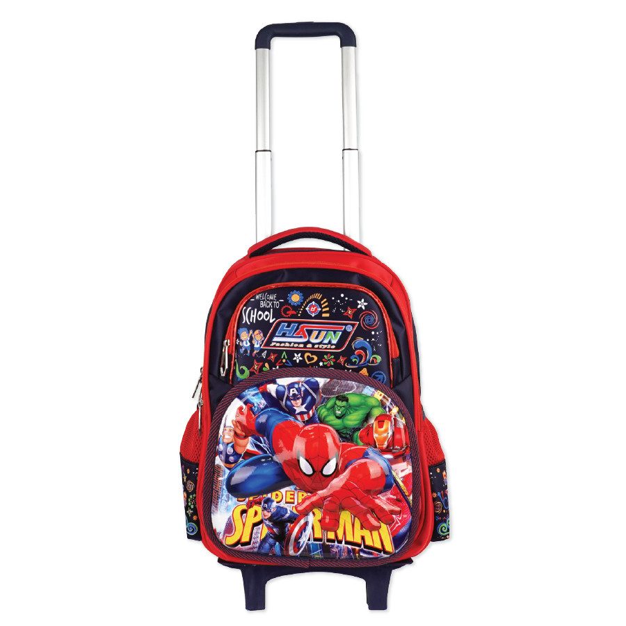 Balo cần kéo Hasun HS 803-CK - Spider man - 46*30*18cm