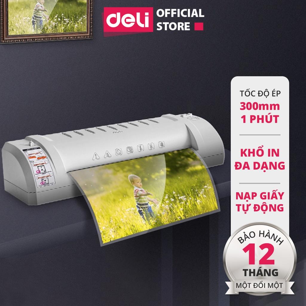 Máy Ép Plastic Deli hàng Chính Hãng Deli Chuyên Dụng - Khổ A4/A5/B5 - An Toàn Và Dễ Dàng Sử Dụng - Ép Màng Ảnh, Poster E3893-EU