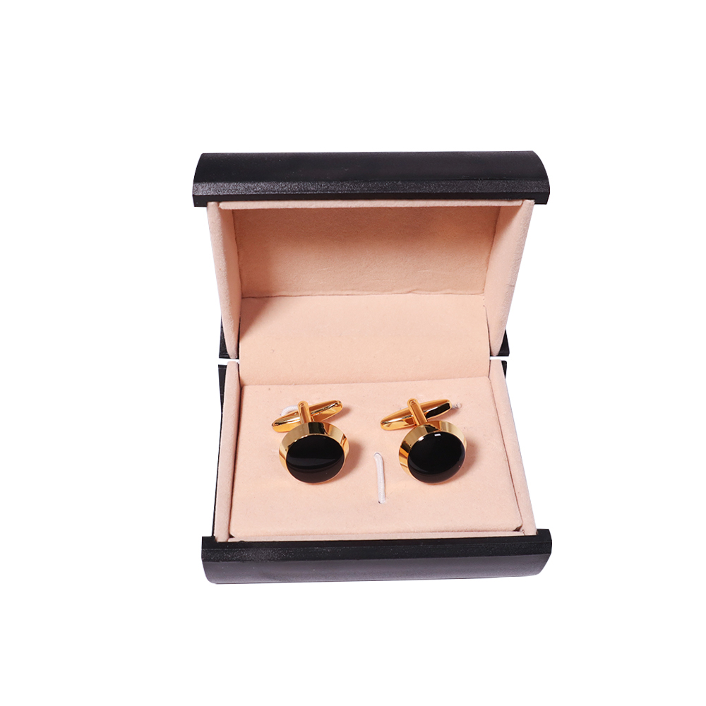 khuy măng set, cufflinks măng set-Khuy măng set cài áo cho nam  màu vàng kim MSVK003
