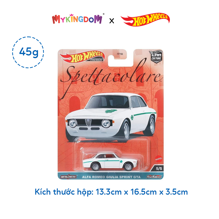Đồ Chơi Siêu Xe Hot Wheels Sang Trọng Alfa Giulia Sprint Gta HOT WHEELS HKC50/FPY86
