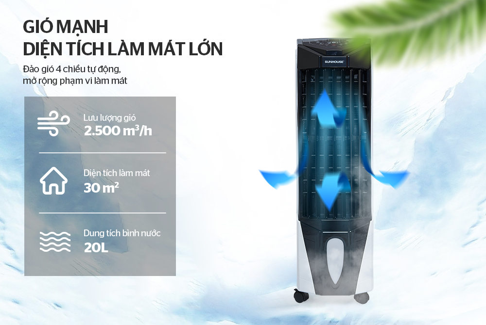 Quạt Điều Hòa Sunhouse SHD 7719 - Hàng chính hãng