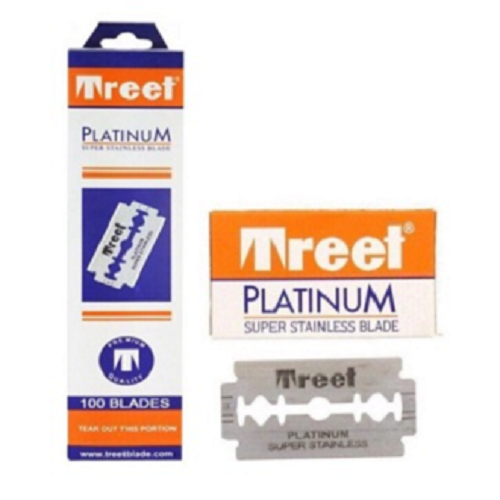 Lưỡi lam Treet cam (Treet Platinum) Hộp 200 lưỡi + Quà tặng dùng thử