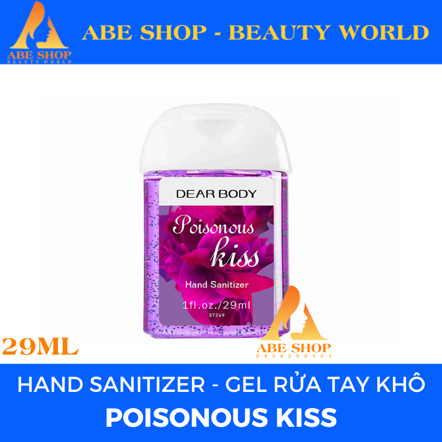 Gel / Nước Rửa Tay Khô DEAR BODY 29ml - Khử Mùi Tanh Hôi - Khử Khuẩn - Làm Sạch - Thơm Tay - Mềm Mịn