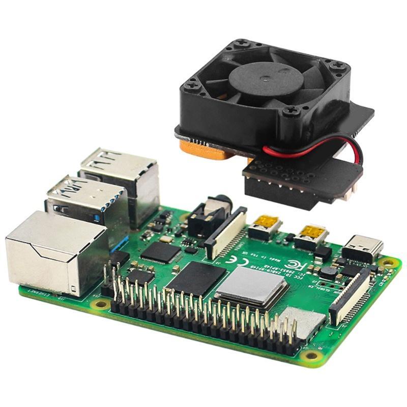 Quạt tản nhiệt có đế đồng nguyên chất điều chỉnh được cho Raspberry Pi 4 Mini PWN RPi 4B/3B+3B