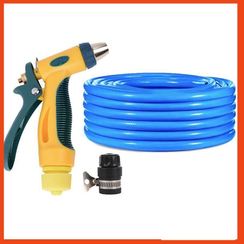 Bộ dây vòi xịt nước rửa xe,tưới cây tăng áp 3 lần 15m