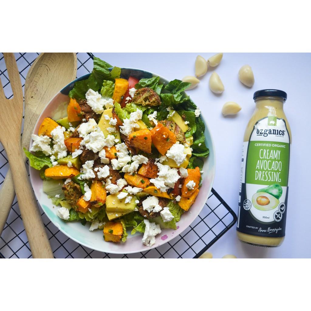 Sốt Salad Hữu Cơ Kem Bơ Ozganics - Creamy Avocado Salad Dressing Chai 250ml