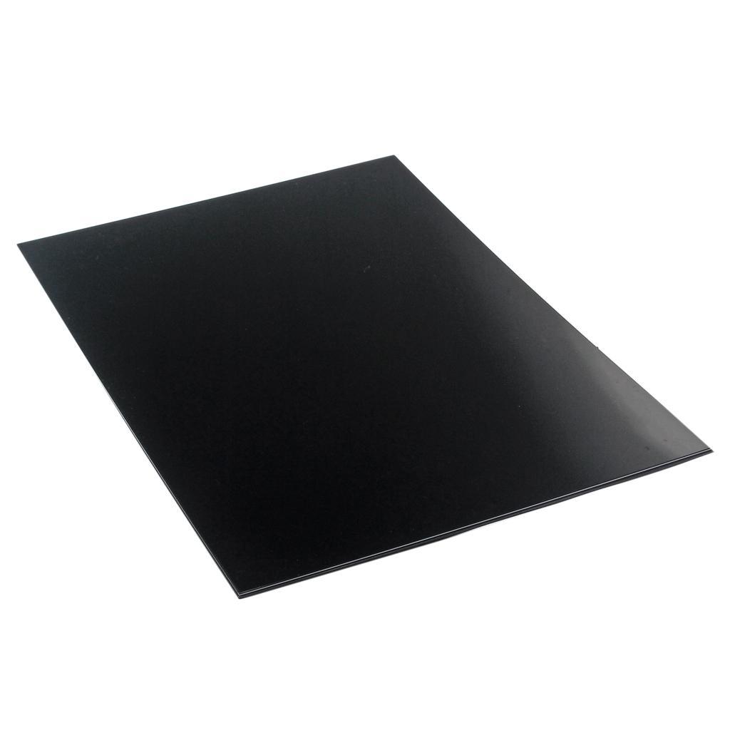 3 Pieces Guitar Blank Scratch Plate Guard Pickguard Material PVC 3-ply Black