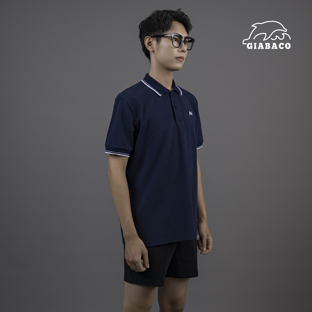GIABACO-POLO NAM NỮ XANH NAVI-POC0221 SANG TRỌNG -LỊCH LÃM