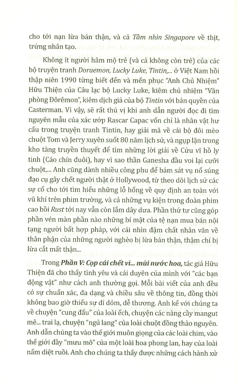Cọp Cái Chết Vì Mùi Nước Hoa