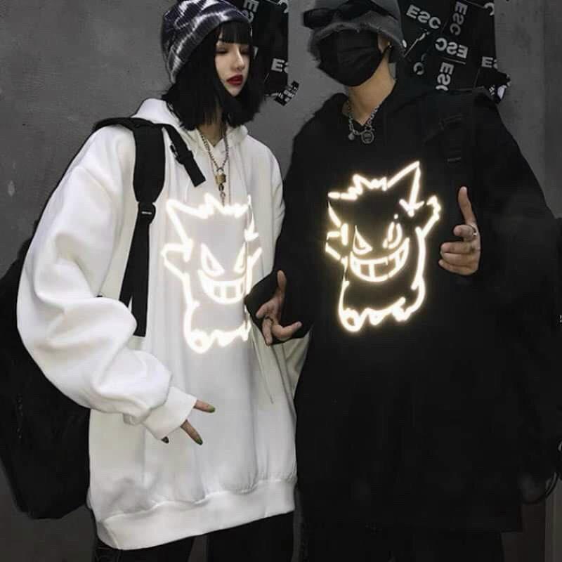 Áo hoodies sweater phản quang có mũ
