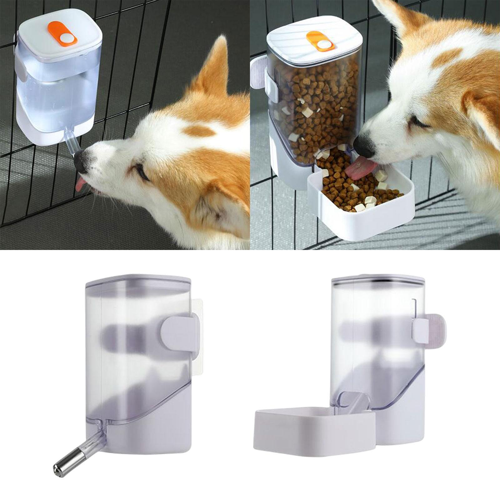 Feeding Dispenser Container Hanging Pet Cage Automatic Feeder for Puppy Kitten Hamster