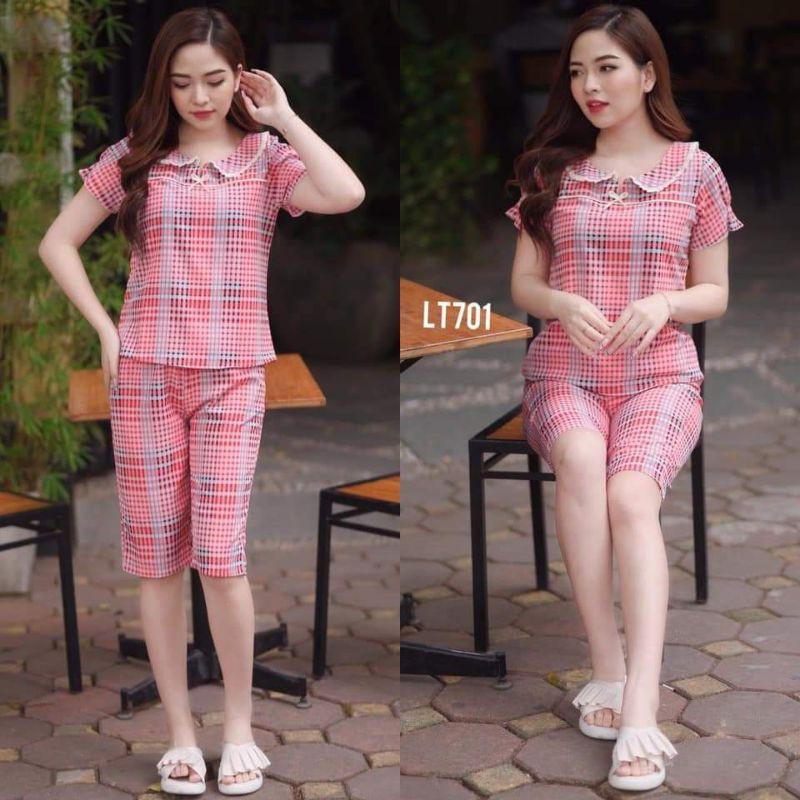 Đồ bộ mặc nhà cổ sen 2 mau 3D