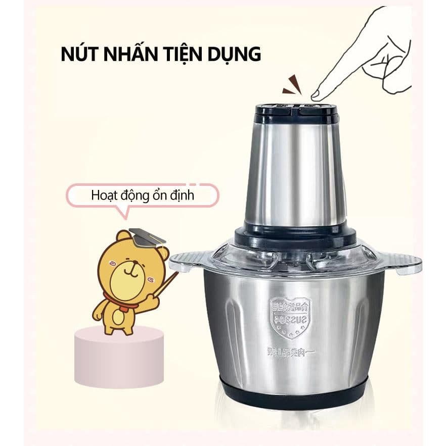 Máy xay thịt, máy xay đa năng INOX YOICE- 300W-Hàng chính hãng