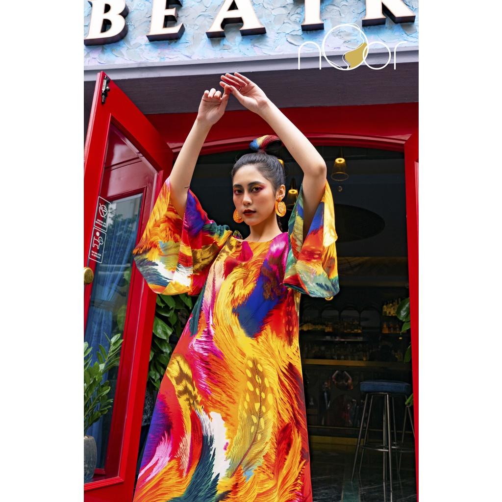 Váy tay bồng rực rỡ Le Paon - NV522