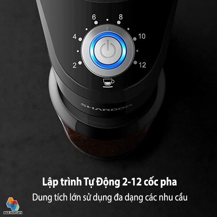 Máy xay hạt cà phê cao cấp nhãn hiệu Shardor CG845B Công suất: 200W Tích hợp 14 chế độ xay hạt cà phê - HÀNG CHÍNH HÃNG