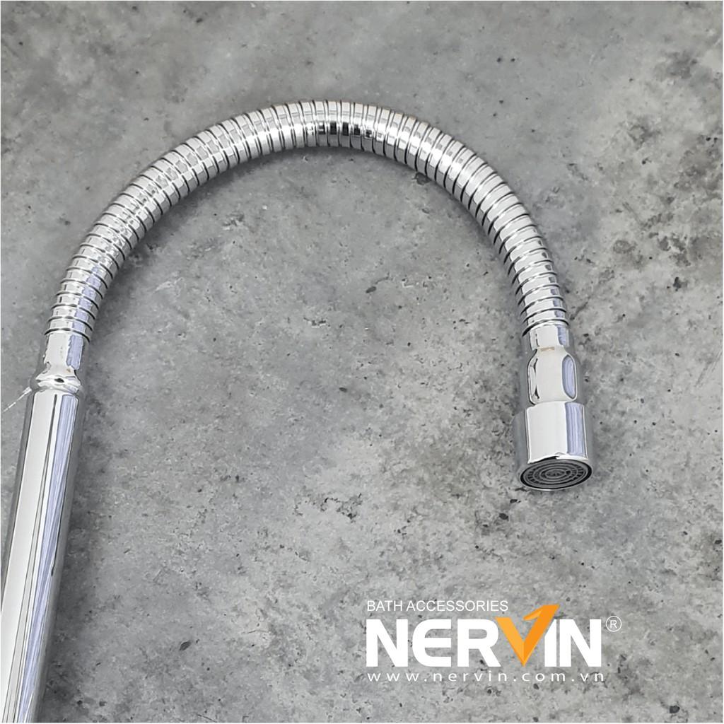 Vòi Rửa Chén Bát Lạnh Inox Mạ Crom Xoay 360 độ NV-3049C