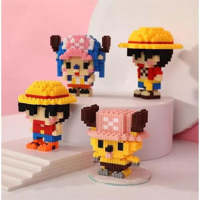 Đồ chơi , xếp hình Luffy nhiều chi tiết phim hoạt hình - BST lắp ráp mô hình