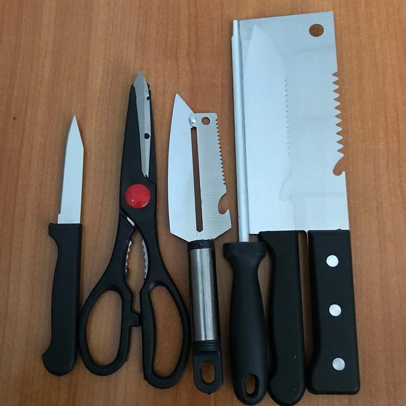 BỘ DAO KITCHEN KNIFE 6 MÓN CAO CẤP - BỘ DAO NHÀ BẾP