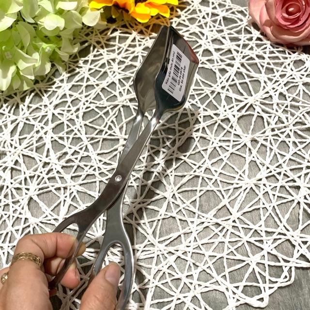 Kẹp gắp thức ăn inox nhỏ hình chiếc kéo