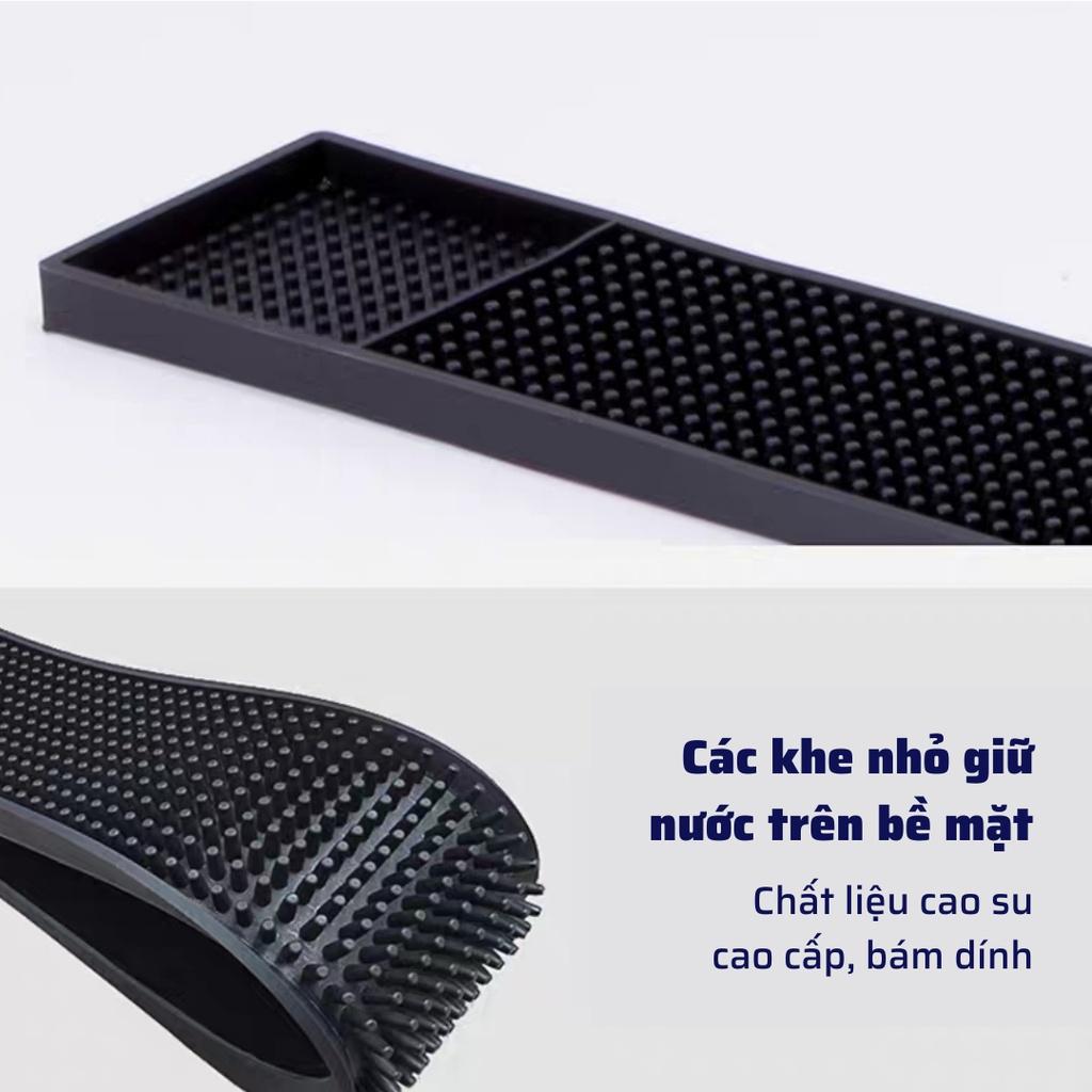 Thảm trải bar thảm lót quầy pha chế 60x8cm pha Espresso cafe rang xay tấm lót cao su chống rỉ nước