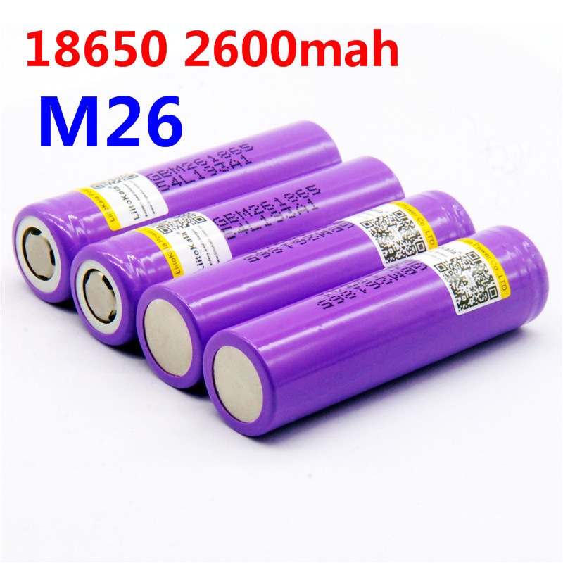 Pin Sạc LiitoKala M26 Lithium 2600MAH tốc độ xả 10A liên tục Hàng Chính Hãng