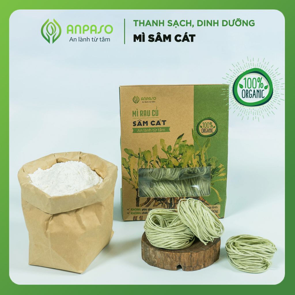 Mì Rau củ Vị Sâm Cát Organic Anpaso