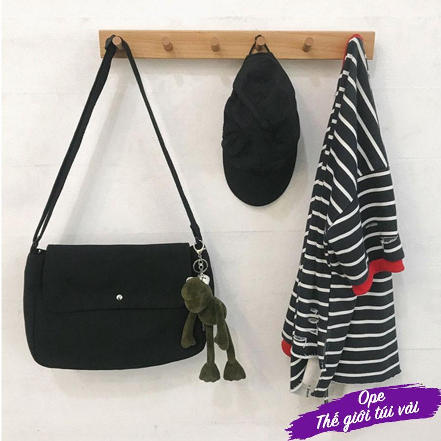 Túi Vải Đeo Chéo Nam, Nữ Basic, Túi Vải Canvas Đựng Đồ Tiện Lợi Kiểu Dáng Đơn Giản - OTV023 - Ope Store