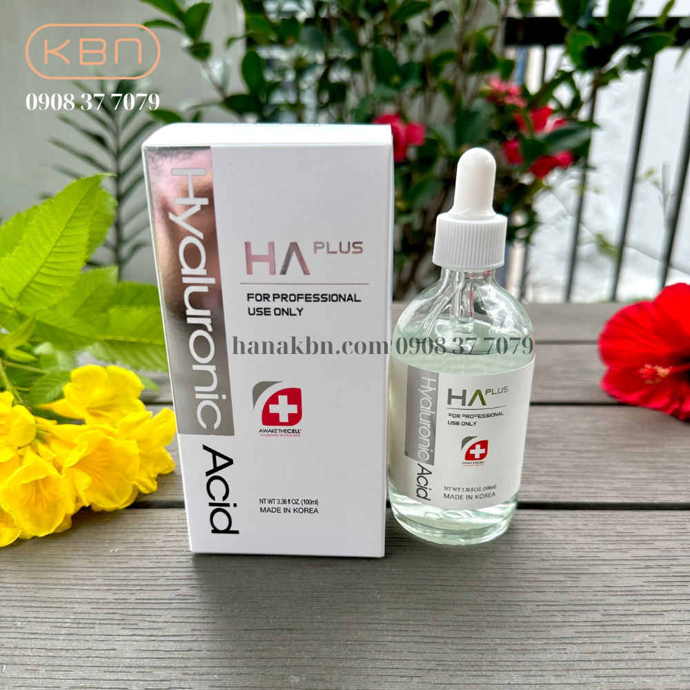 Serum HA Plus 100ml - Cấp Nước, Dưỡng Ẩm, Căng Bóng Da, Mờ Nếp Nhăn