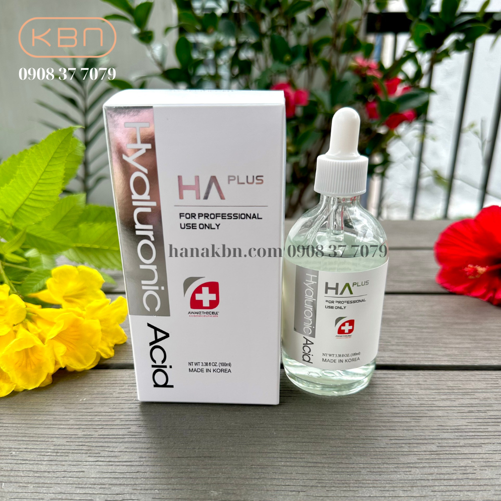 Serum HA Plus 100ml - Cấp Nước, Dưỡng Ẩm, Căng Bóng Da, Mờ Nếp Nhăn ( Hàng Chính Hãng)