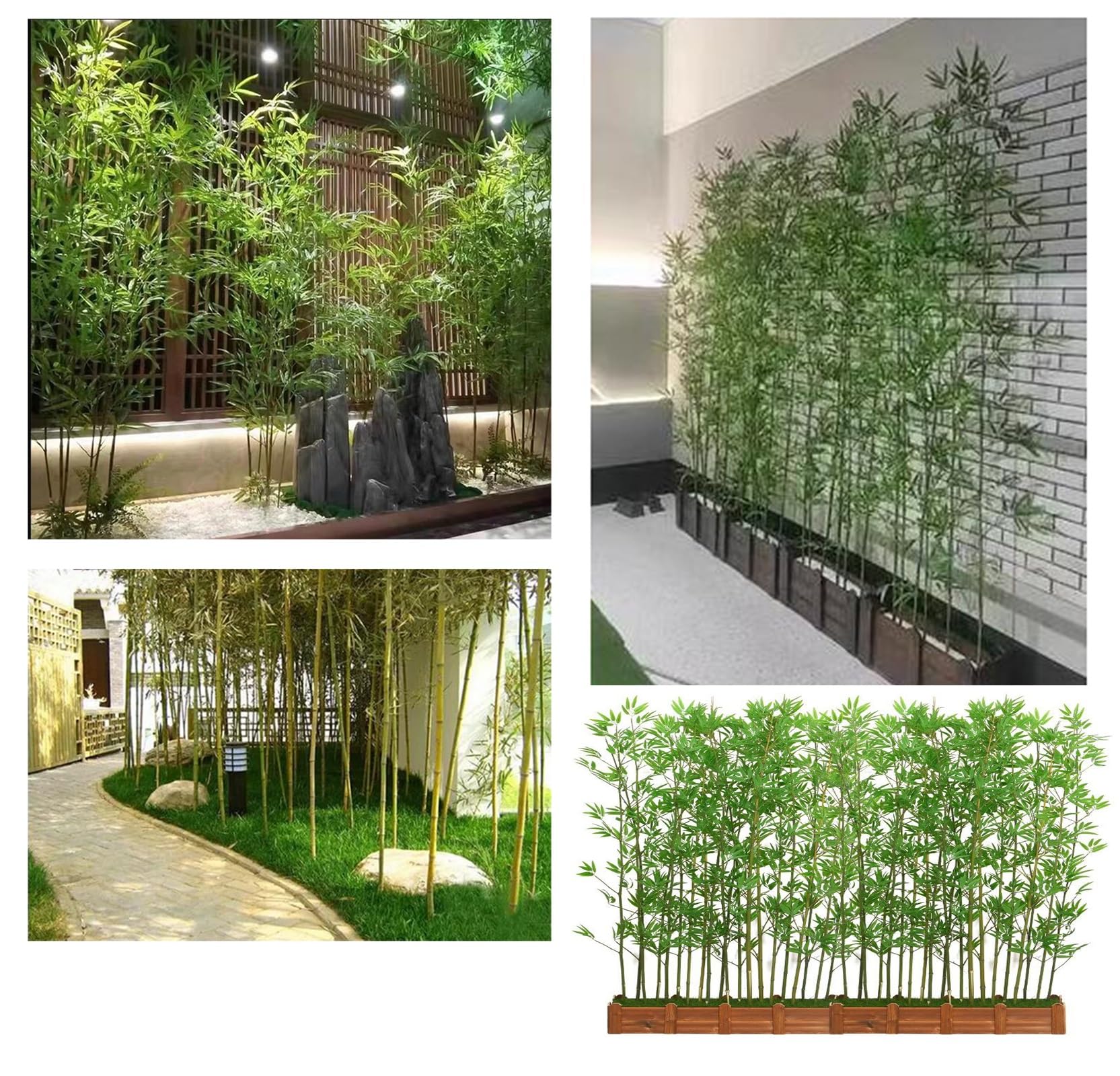 Trúc quân tử giả Set 20 cây trúc giả - Size từ 120cm đến 200cm - Cây giả, hoa lụa trang trí nhà cửa