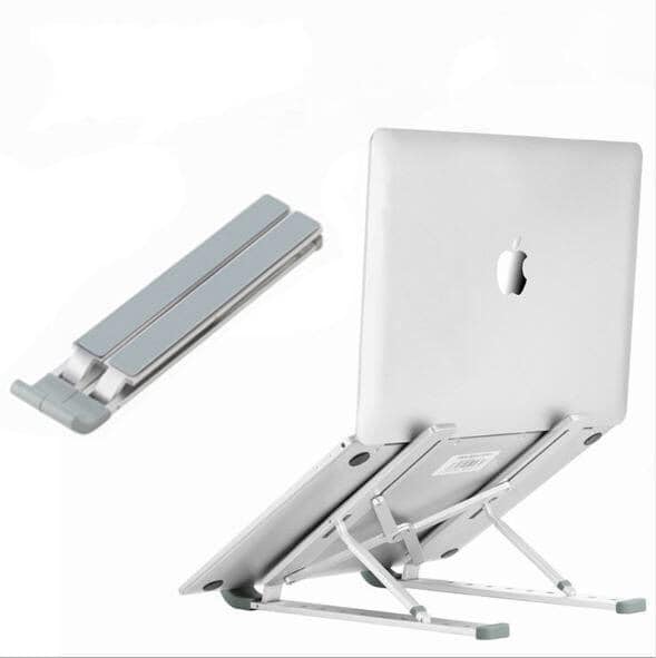 Giá đỡ nhôm, kệ đỡ laptop, đế tản nhiệt cho macbook, máy tính 9 nấc điều chỉnh độ cao