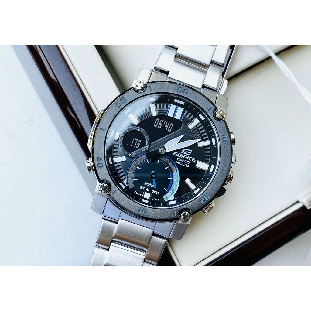 Đồng Hồ Nam dây thép Casio Edifice ECB-20DB-1ADF - Bluetooth - ECB-20DB-1A