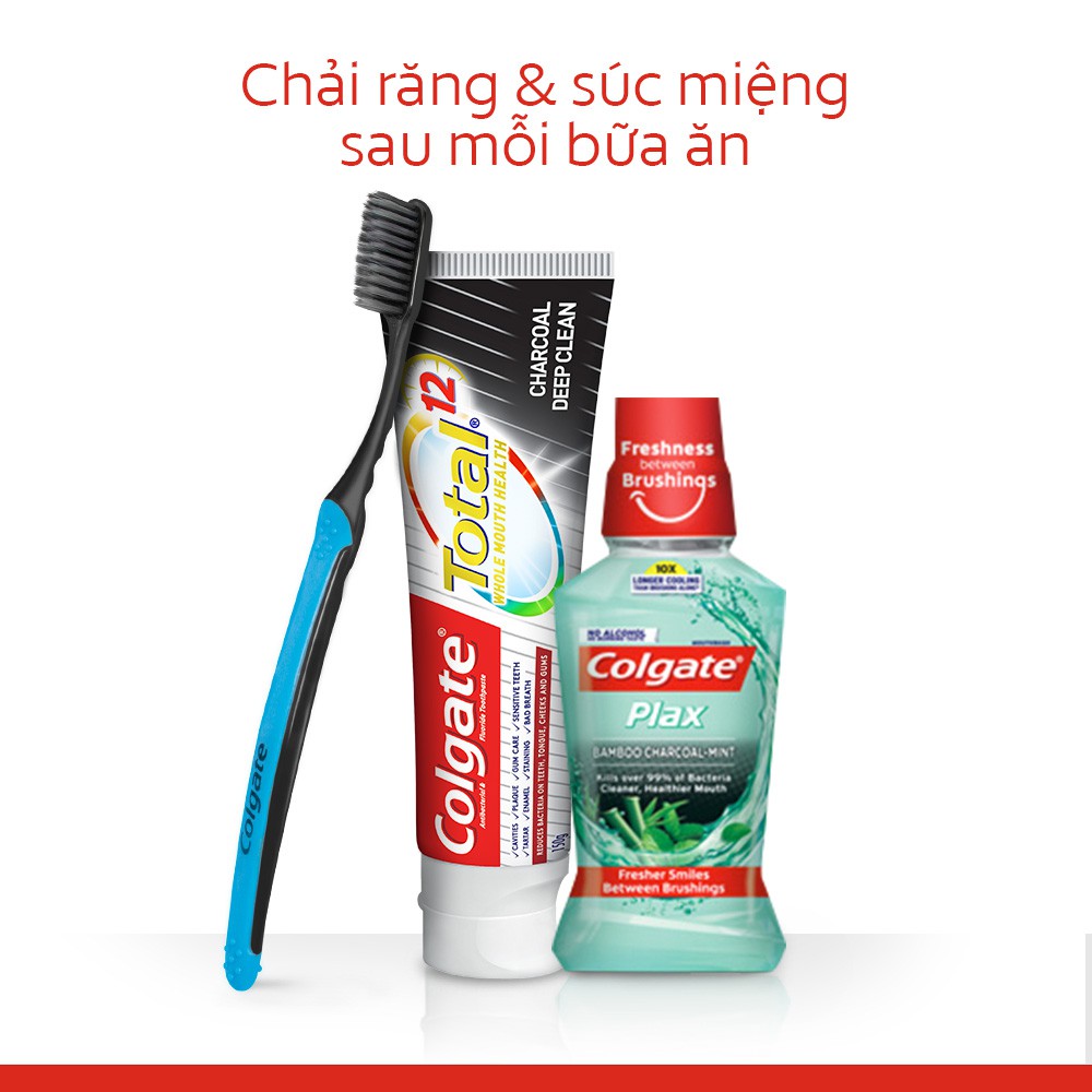 Bộ 10 Kem đánh răng Colgate giảm chảy máu nướu Total than hoạt tính bảo vệ toàn diện 35gr/tuýp