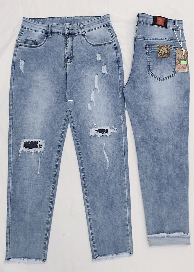 Quần Jean 9 Tấc Big Size Rách Nhẹ 2728