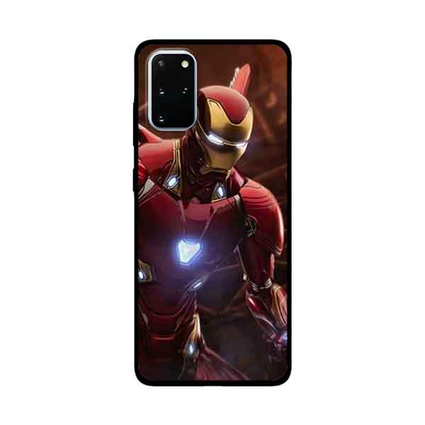 Ốp Lưng Dành Cho Samsung Galaxy S20 Plus mẫu Người Sắt Nền Đỏ - Hàng Chính Hãng