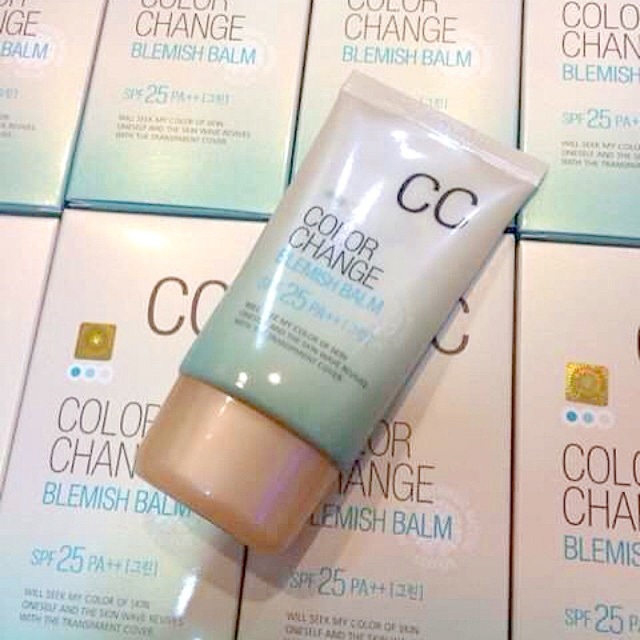 Ken nền trang điểm che phủ khuyết điểm tự nhiên Welcos color change blemish balm 50ml