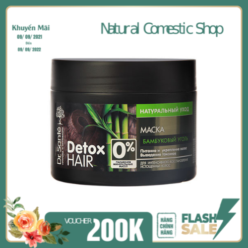 Kem ủ Dr. Sante Detox Hair giúp làm sạch tóc và da đầu 300 ml