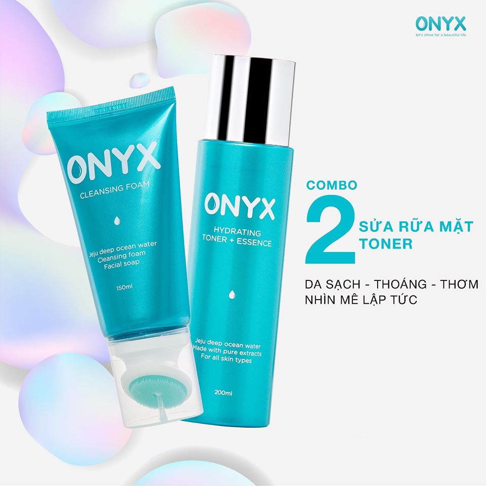 Sữa Rửa Mặt ONYX Làm Sạch Sâu Lỗ Chân Lông, Dưỡng Ầm, Sáng Da, Ngừa Mụn CLEANSING FOAM ONYX 150g