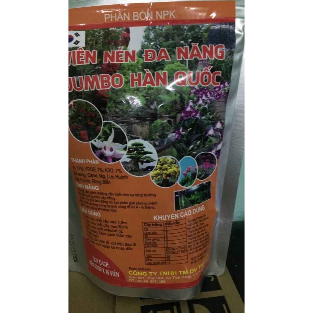 Phân bón viên nén đa năng JUMBO từ Hàn Quốc GÓI 16 viên