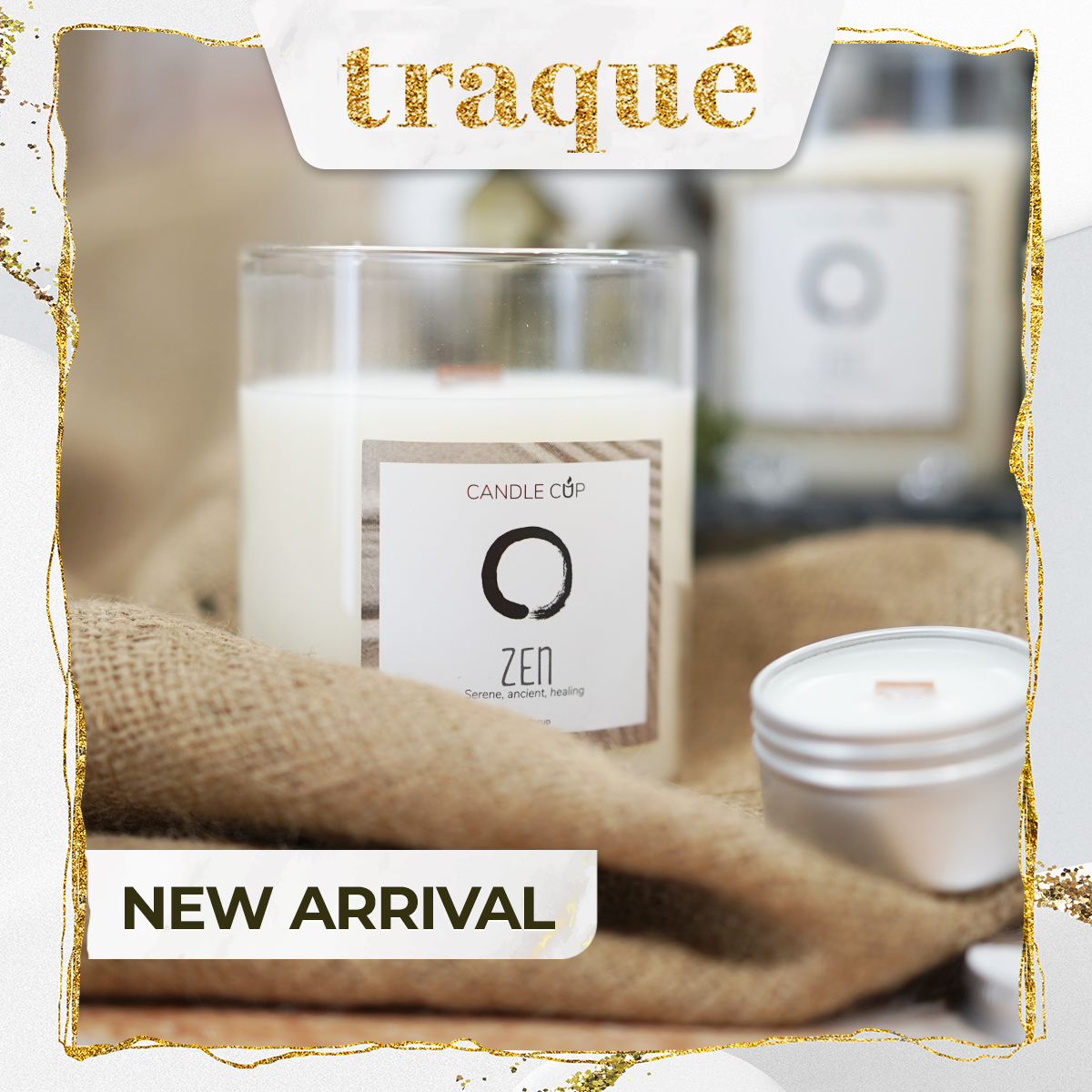 Nến thơm tinh dầu cao cấp không khói an toàn Candle Cup - ZEN/HƯƠNG THIỀN - L - 350G