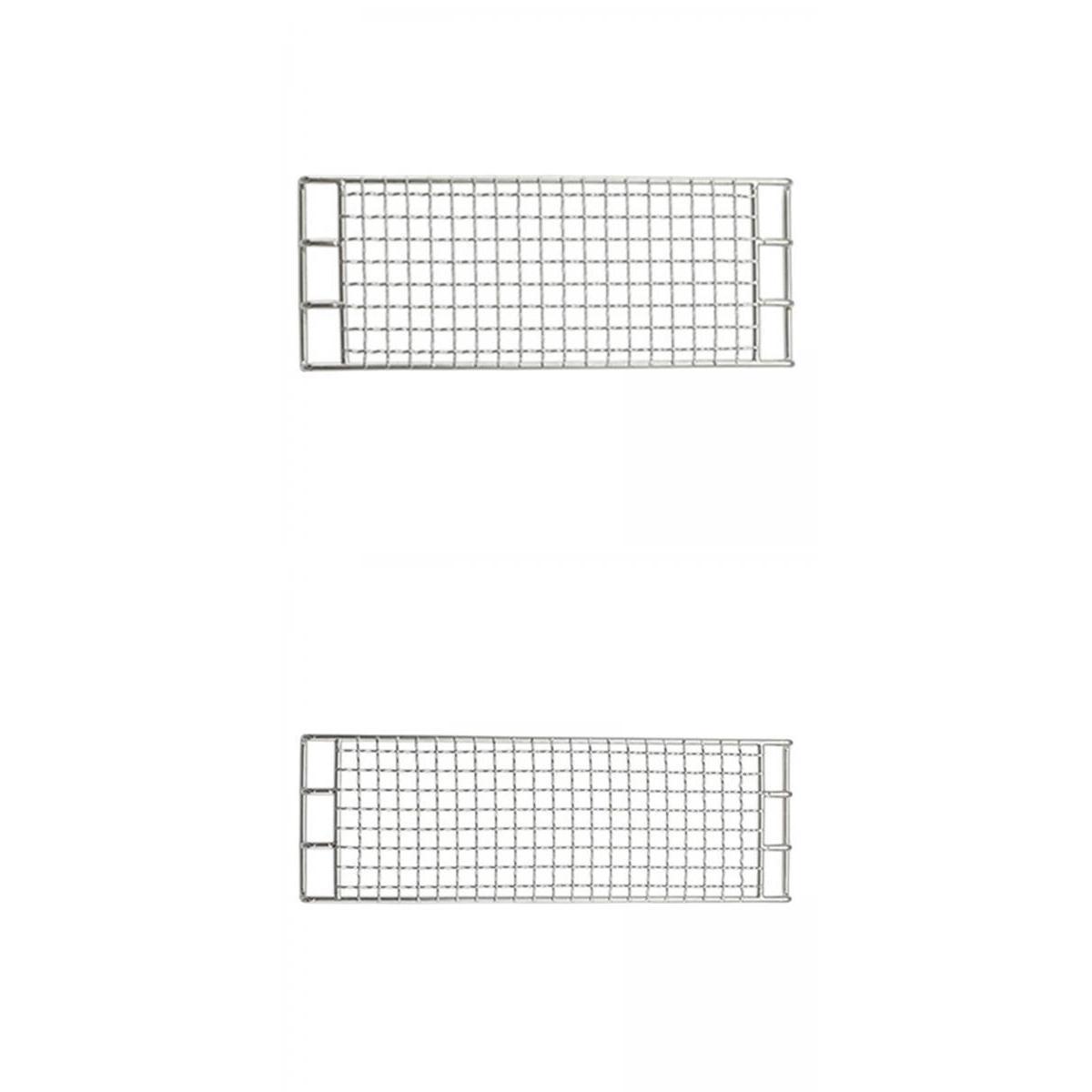 2pcs Barbecue Grill Net Grilling Basket Grid Grate Mesh Rack Outdoor Camping