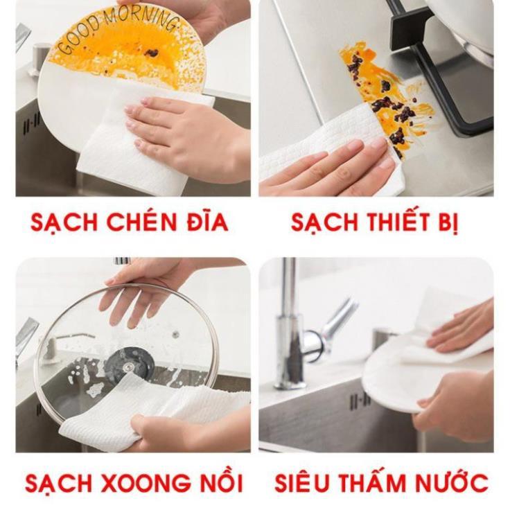 Cuộn giấy lau dầu mỡ - đa năng , 1 cuộn 50Tờ - Kích Thước 23 x 23 có thể giặt lại được - Cẩm Nhi store