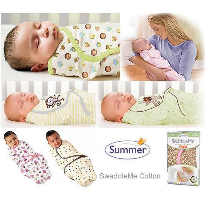 Ủ kén, khăn quấn Summer 100% cotton cho bé sơ sinh từ 0-3 tháng