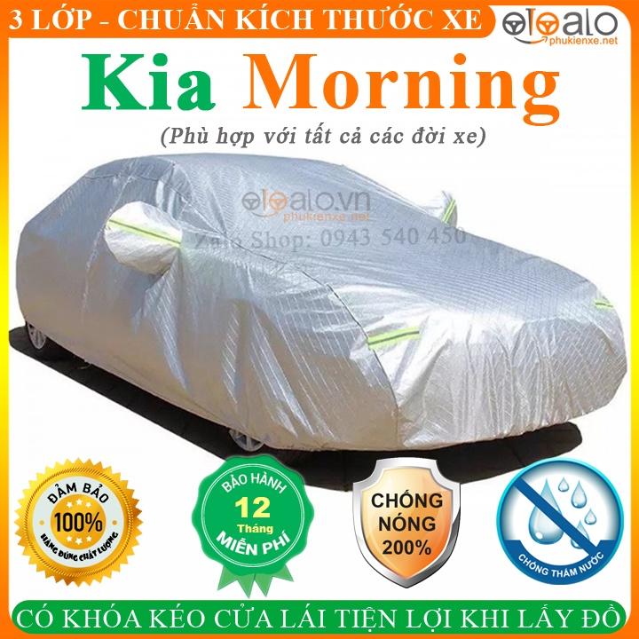 Bạt phủ Ô Tô Kia Morning CAO CẤP Cách Nhiệt Bạt phủ xe ô tô Kia Morning Bạt che ô tô