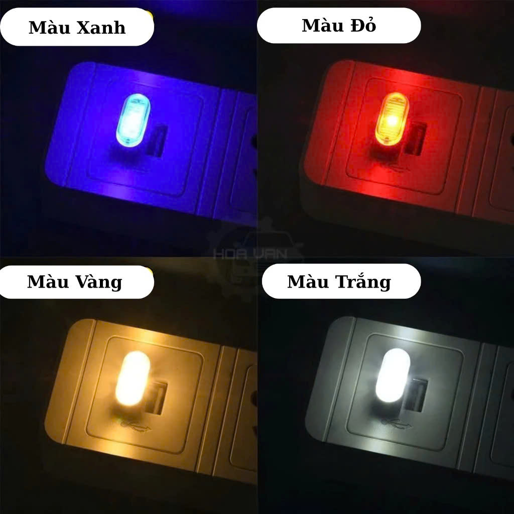 Đèn led usb led cắm vào xe oto Mini USB Xe Hơi MÀU TRẮNG PHỤ KIỆN NỘI THẤT KHÁC