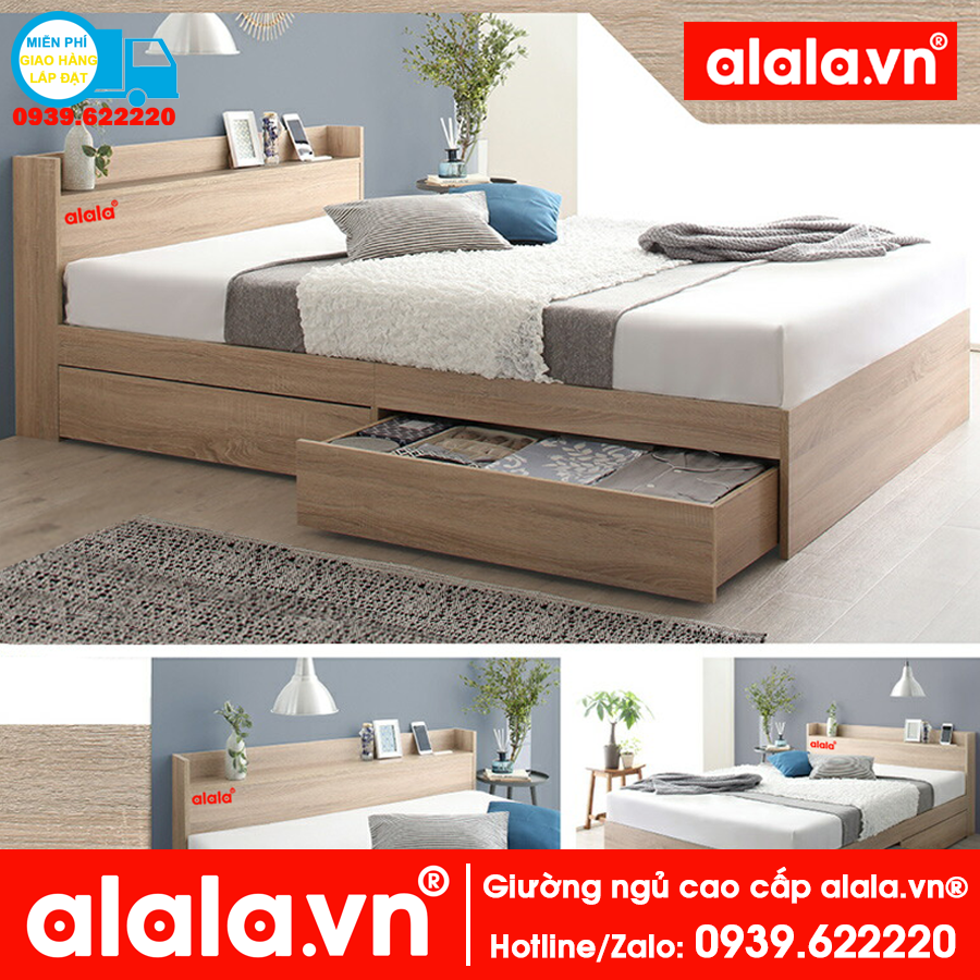 Giường ngủ ALALA 1m8 x 2m cao cấp - Thương hiệu alala.vn - ALALA37