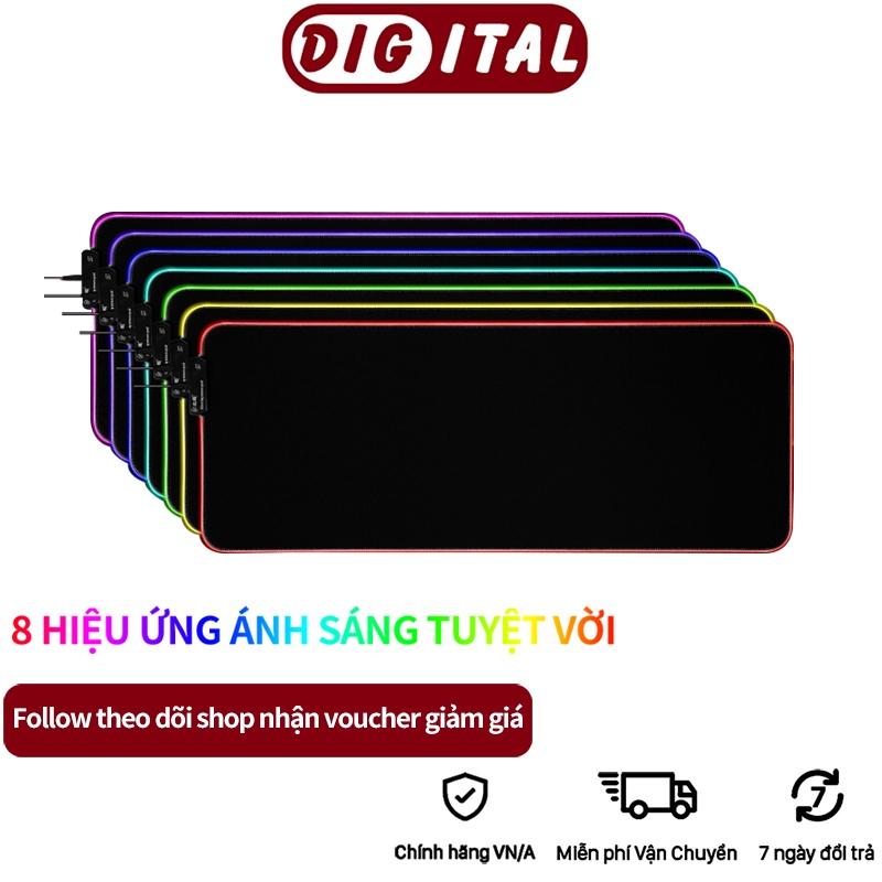 Bàn di chuột Led tấm lót chuột cỡ lớn RGB phát sáng nhiều màu, chống nước， có lớp cao su chống trượt siêu bền