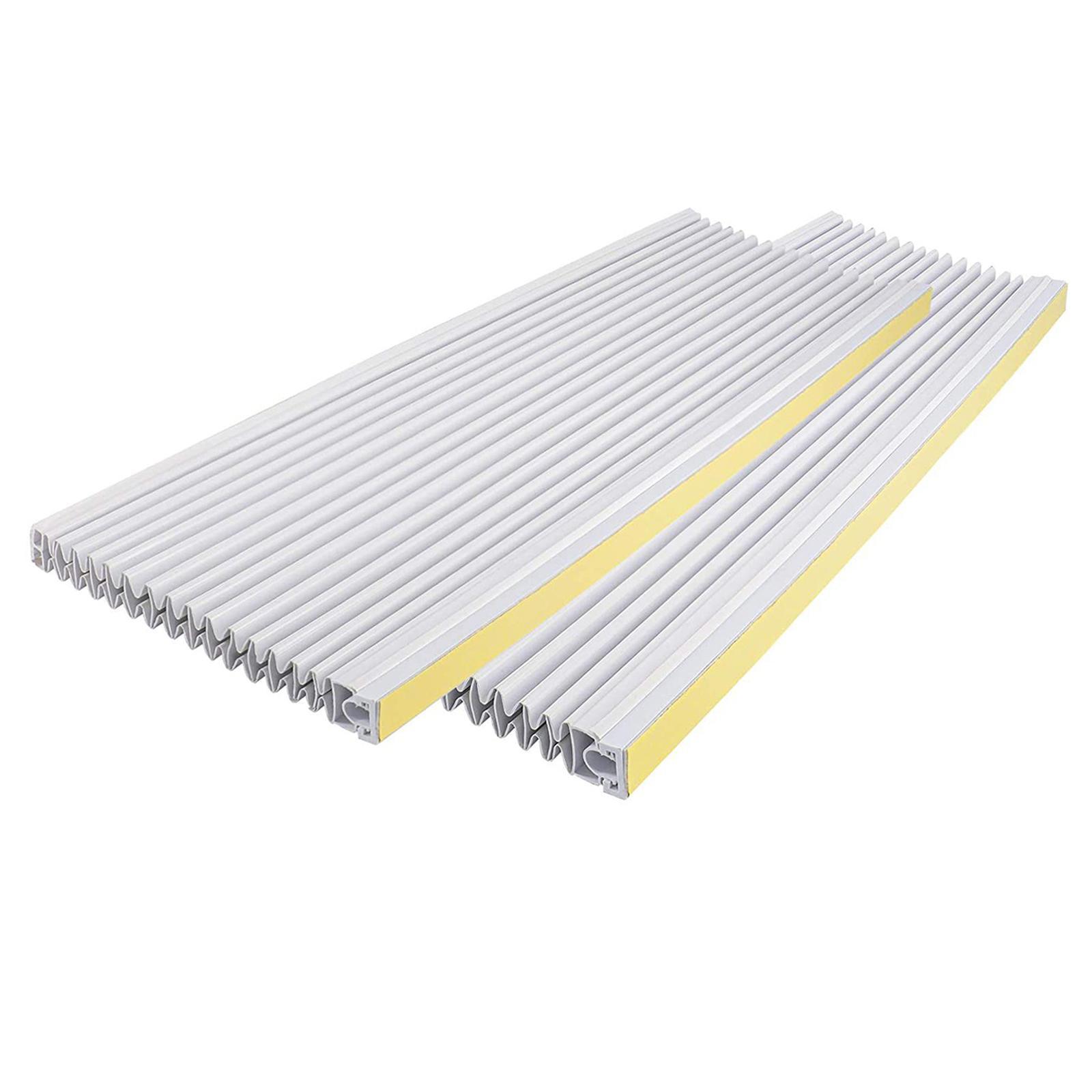 2Pcs Window AC Side Panels Replacement 2 Layers Air Conditioner Surround Insulation All Season Protection Window Air Conditioner Units