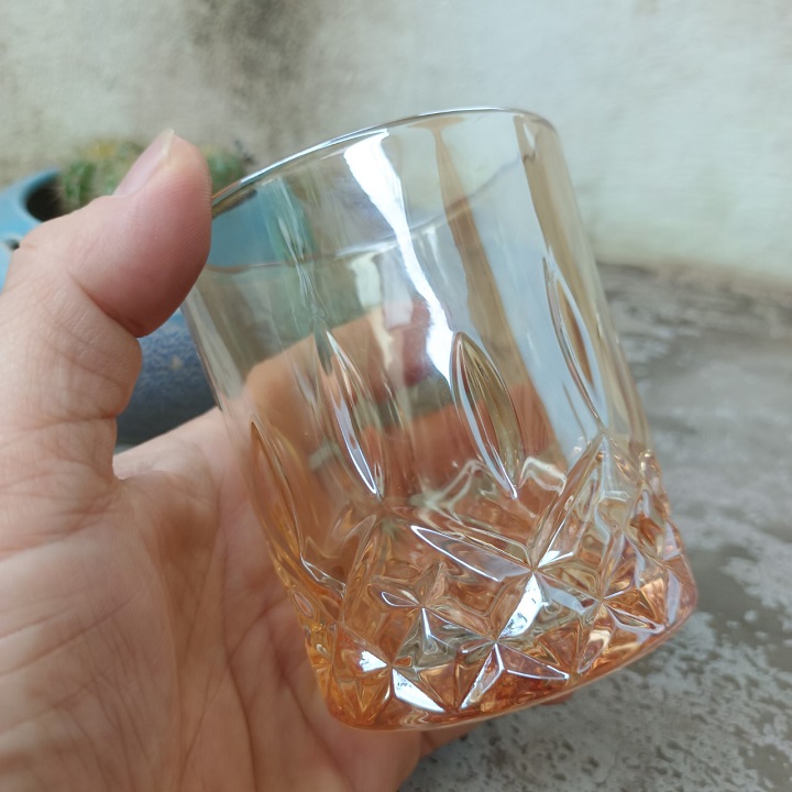 Ly thủy tinh pha lê dung tích 218ml dầy đáy ,uống cocktail cao cấp